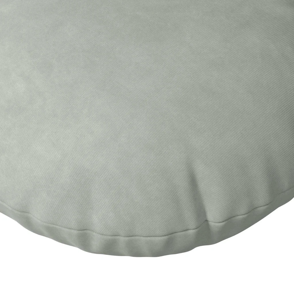 Cuscini per Seduta 2 pcs Grigio chiaro Ø30 x 13 cm Velluto