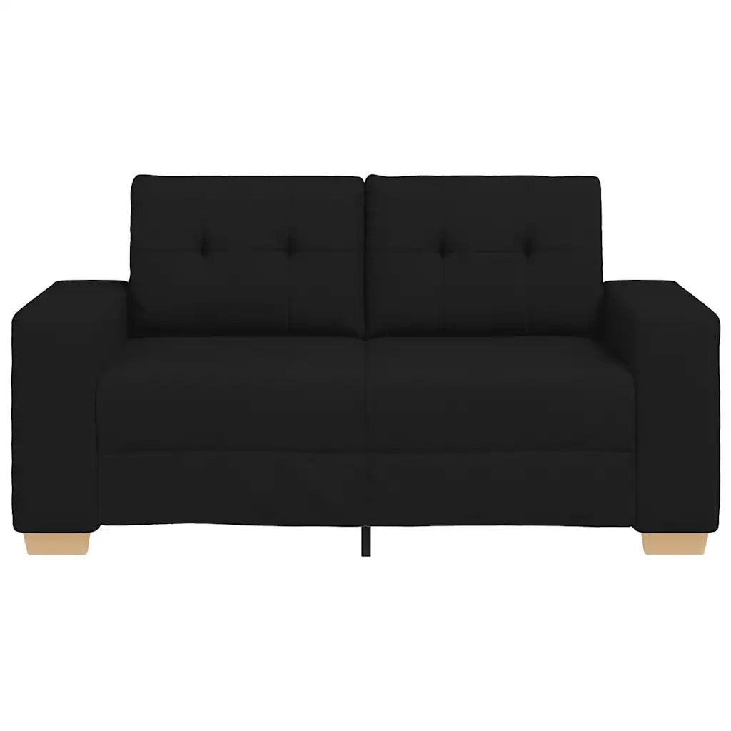 Divano Divanetto Nero 120 cm in Tessuto