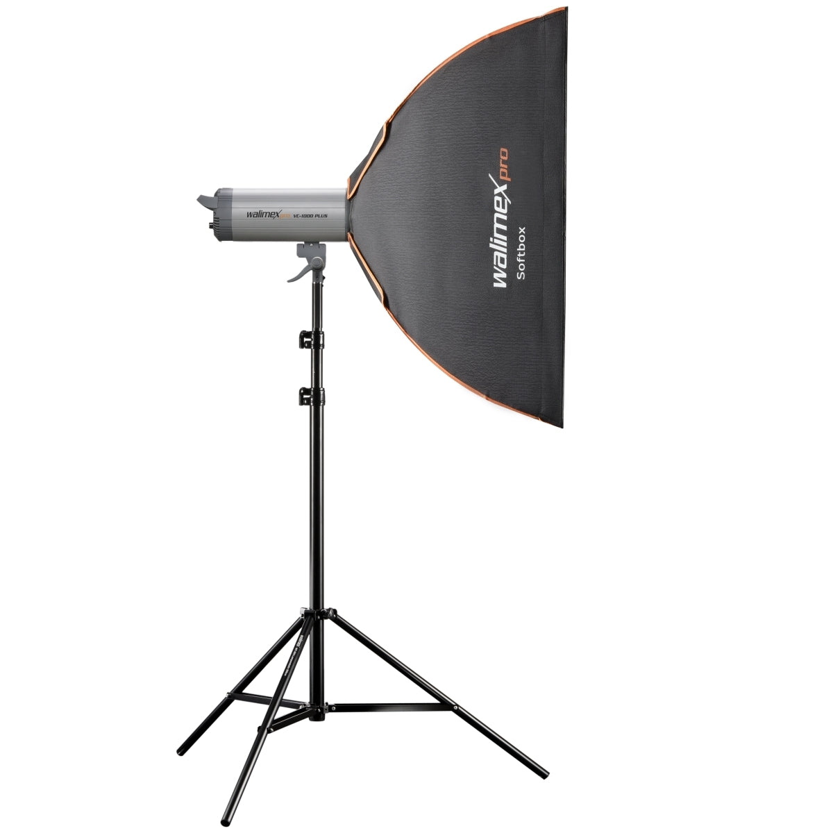 Softbox con griglia 90x90cm quadrato I Include griglia da 3cm, maschere e diffusore I Sagomatore di luce ruotabile a 360° e resistente al calore, ideale per la fotografia di prodotto