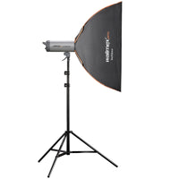 Softbox con griglia 90x90cm quadrato I Include griglia da 3cm, maschere e diffusore I Sagomatore di luce ruotabile a 360° e resistente al calore, ideale per la fotografia di prodotto