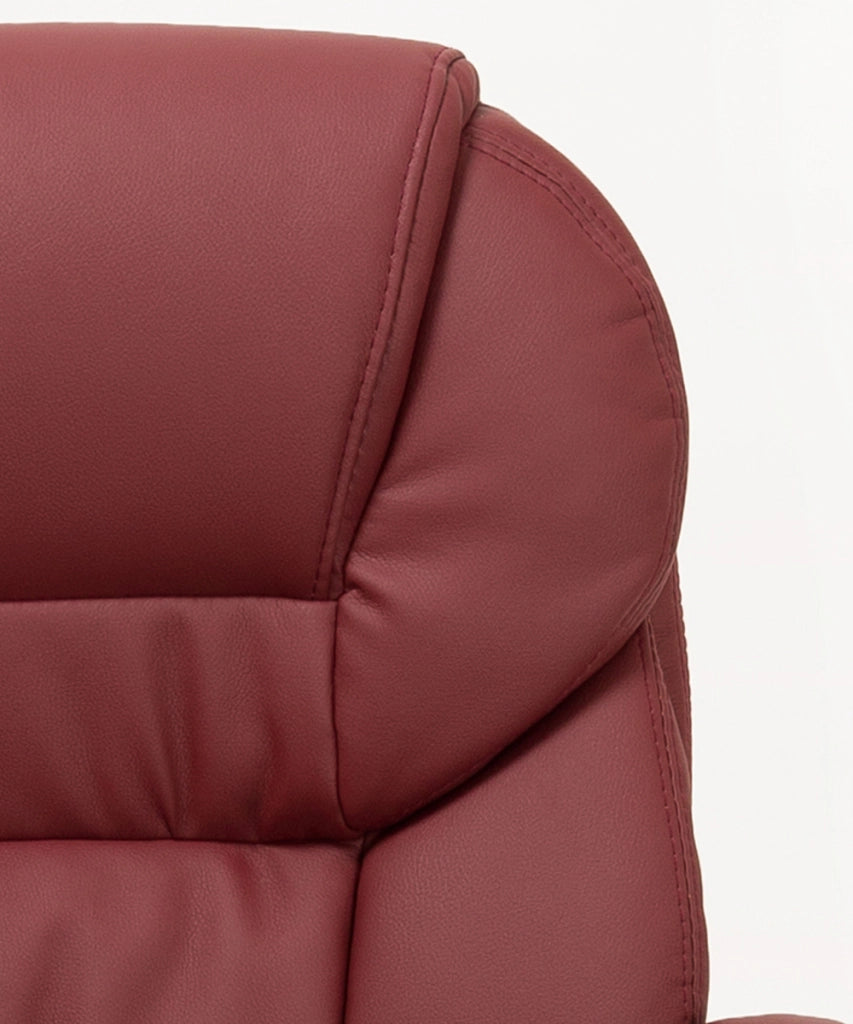 Coppia poltrone ospite modello Roger color bordeaux per ufficio studio professionale
