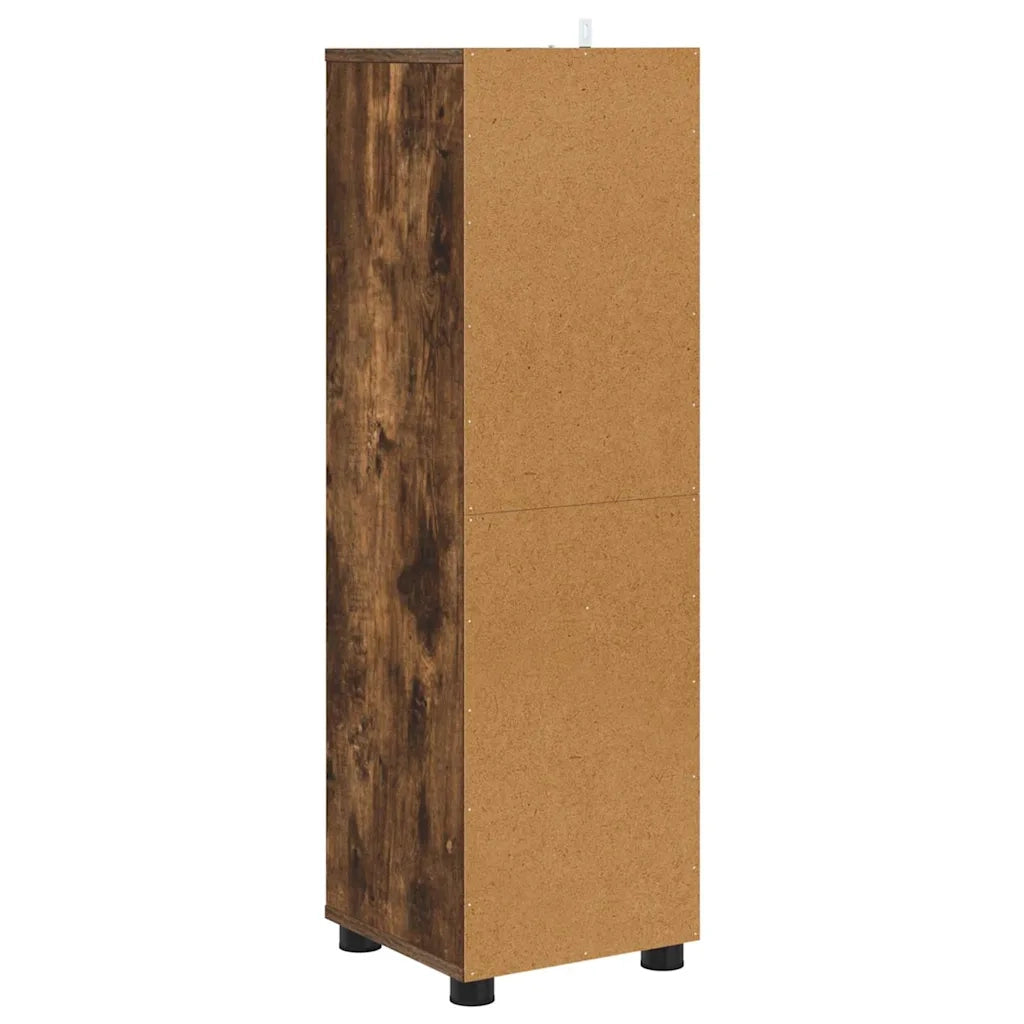 Mobile da Bagno | Armadio da bagno con cassetto Rovere fum¨¦ 30,5 x 30 x 101 cm