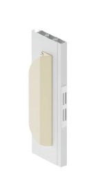Maniglia di ricambio in PVC con viti per Porta a soffietto interasse 13 cm - Colore Bianco