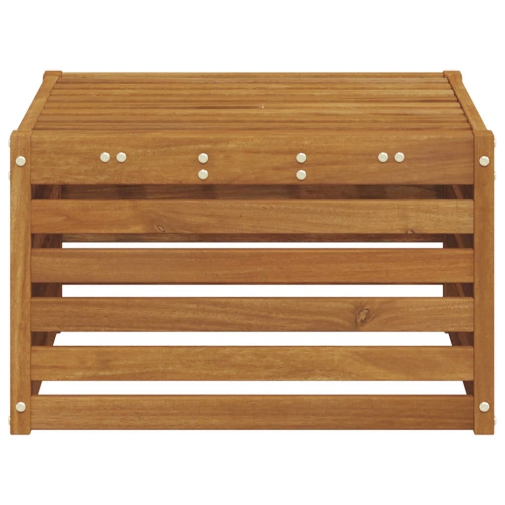 Poggiapiedi da Esterno Legno di Acacia Massello Naturale CFW7765383