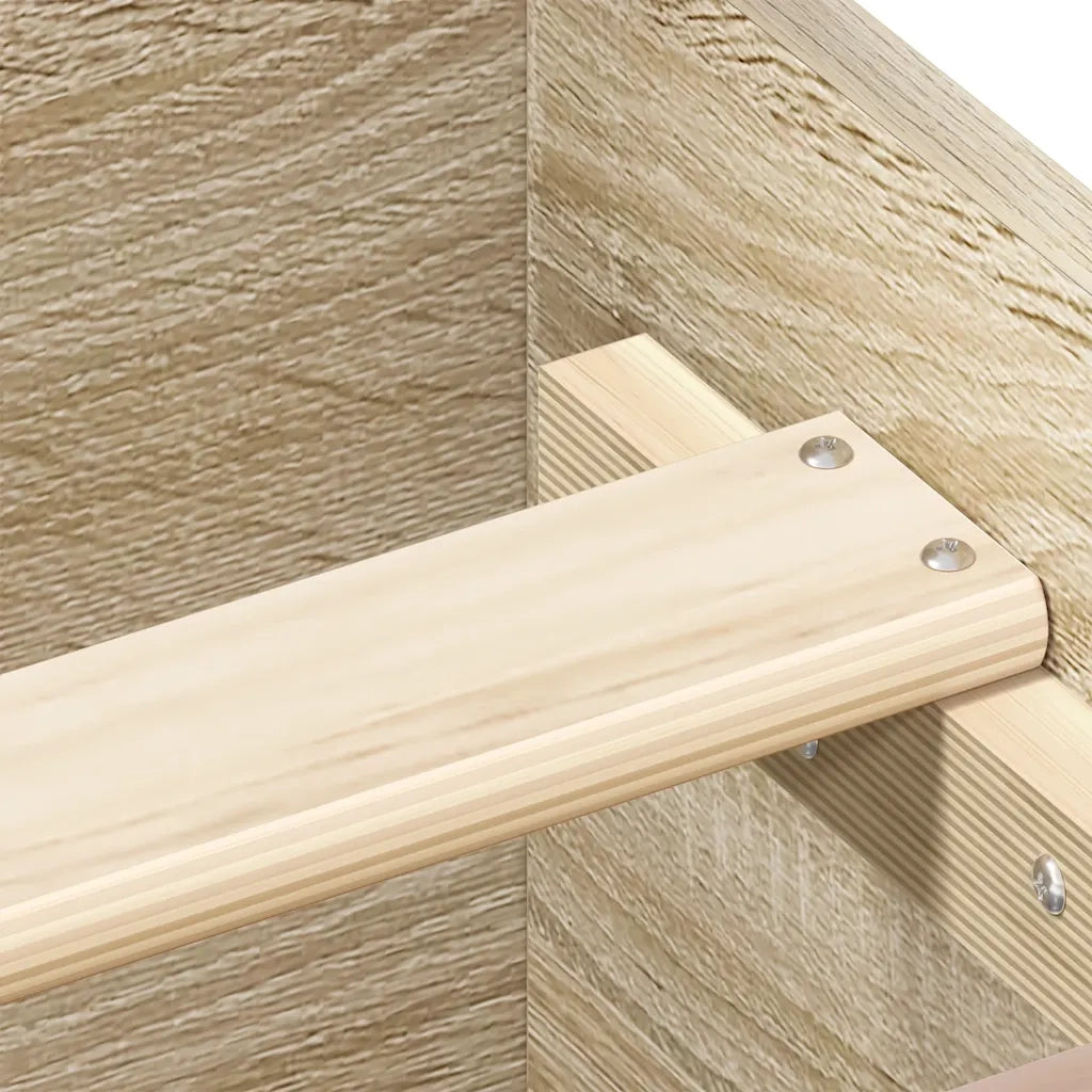 Giroletto con Testiera e Pediera Rovere Sonoma 140x200 cm 3203749