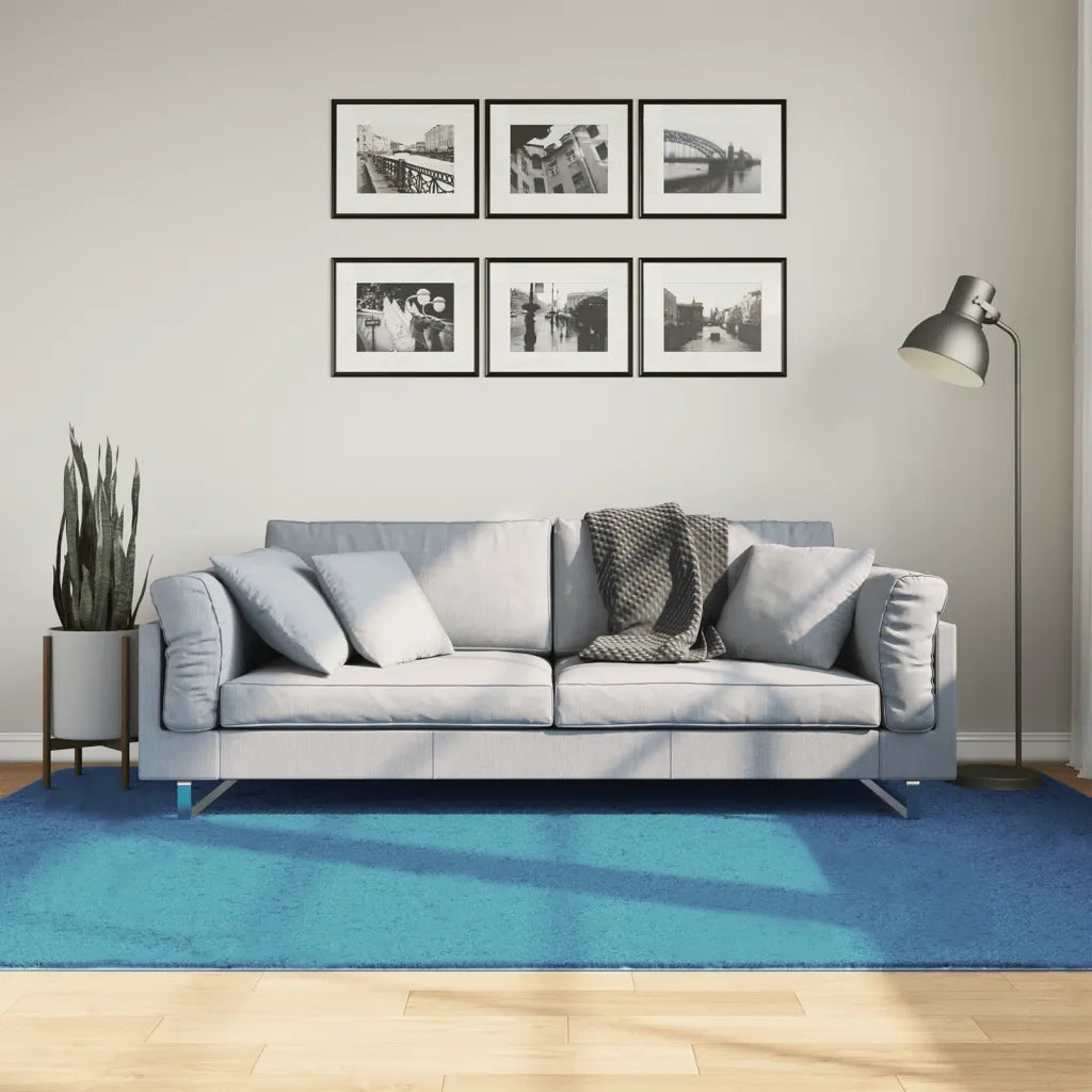 Tappeto del soggiorno | Tappeto OVIEDO a Pelo Corto Turchese 160x230 cm