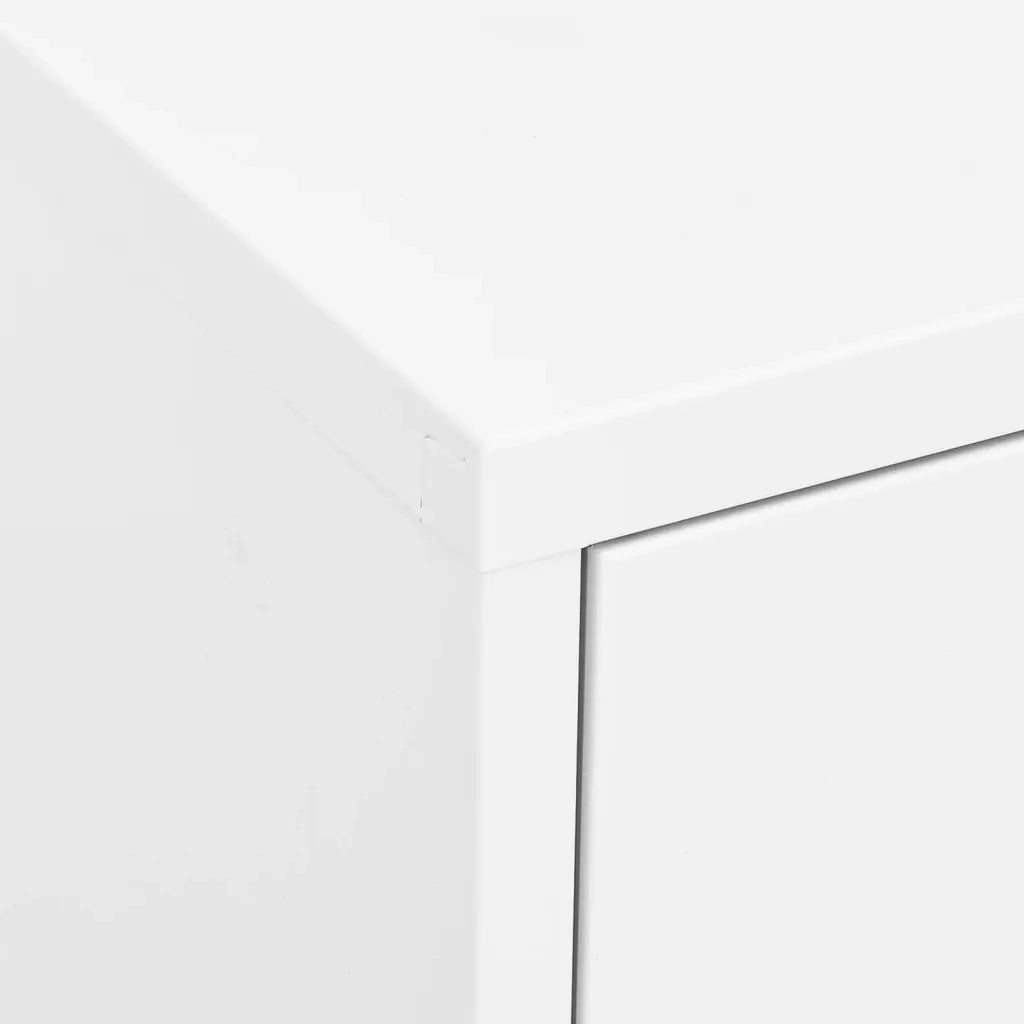Armadietto Bianco 80x35x101,5 cm in Acciaio 336161