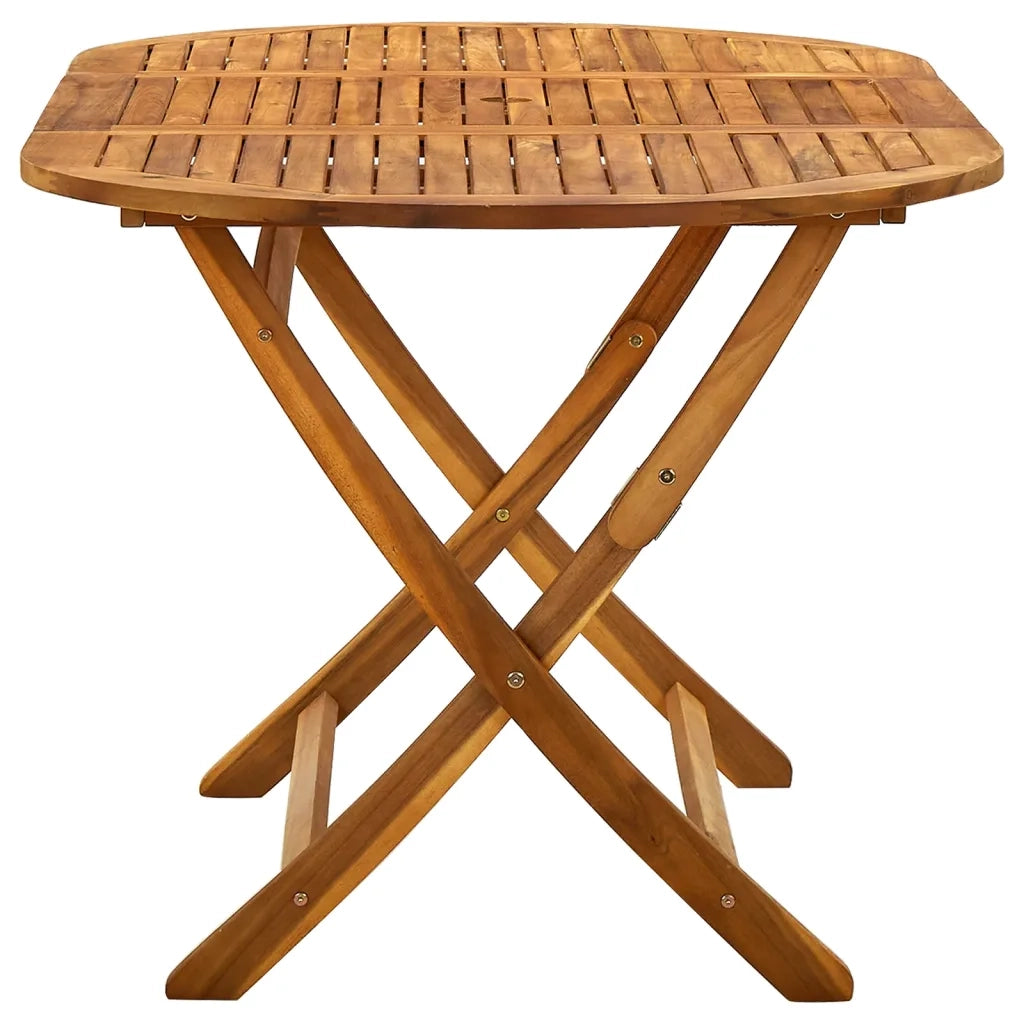 Tavolo da Giardino Pieghevole 160x85x75 cm Massello di Acacia 313324
