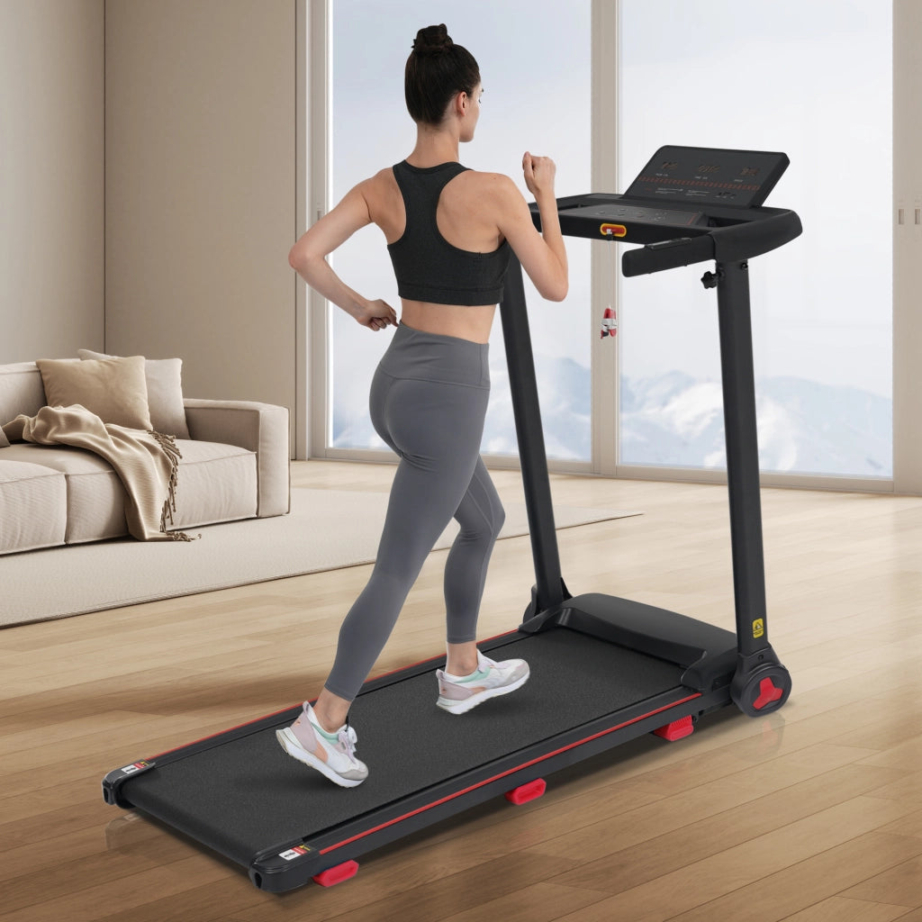 Tapis Roulant Pieghevole 3,0 HP fino a 14 km/h con Inclinazione 8%, Bluetooth e Portata 120 kg