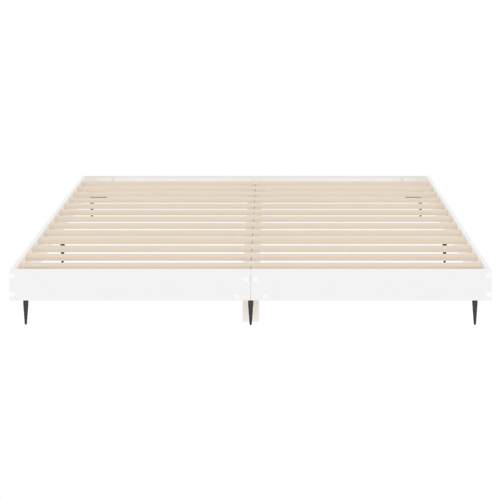 Giroletto Bianco Lucido 160x200 cm in Legno Multistrato 832231