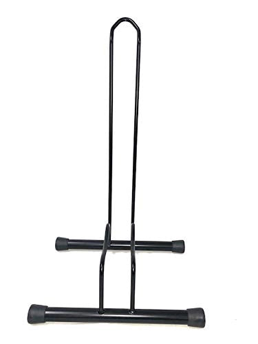 Andrys Porta Bici Piedistallo 1 Posto Smontabile Ruote 6cm Nero Semilucido