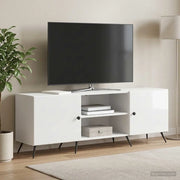 Mobile TV Bianco Lucido 150 x 31 x 50 cm Legno ingegnerizzato 895609