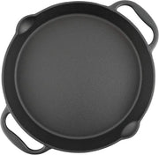 Grillpan in ghisa con due maniglie e manici di servizio - 35 cm