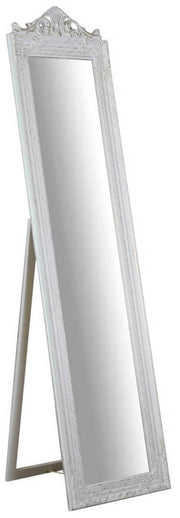 Biscottini Specchiera da terra finitura bianco anticato L43xPR4xH178 struttura legno.