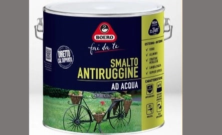 SMALTO ANTIRUGGINE ACQUA GRIGIO CHIARO 0,5LT - BOERO