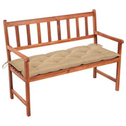 Panca da Giardino con Cuscino 120 cm in Massello di Acacia