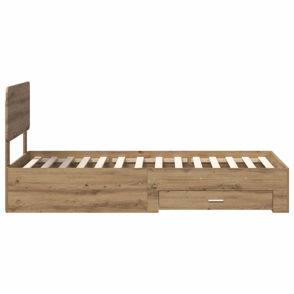 Struttura del letto Rovere artigianale 100 x 200 cm 3412417