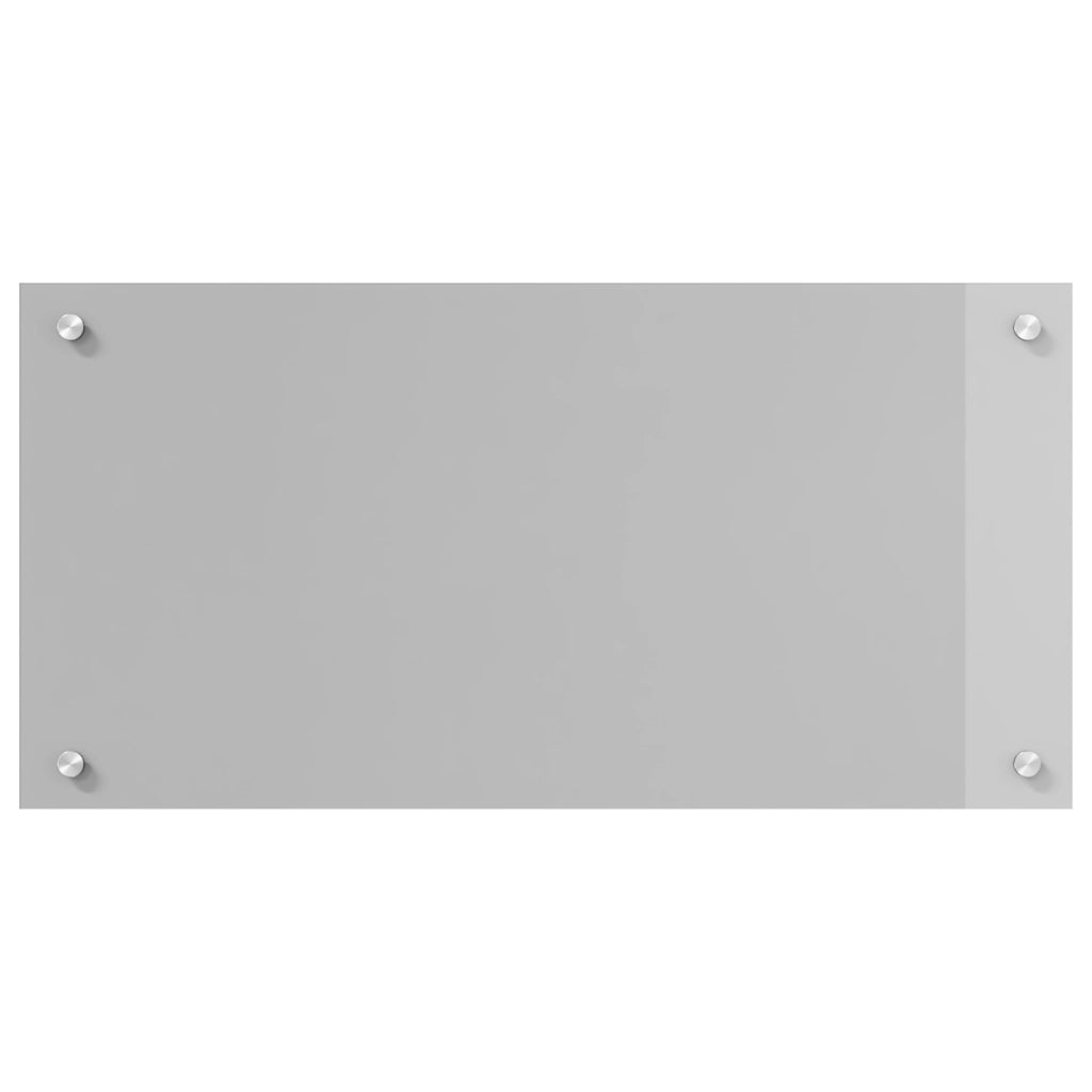 Schienale Cucina Grigio Chiaro 80x40x0,6 cm in Vetro Temperato