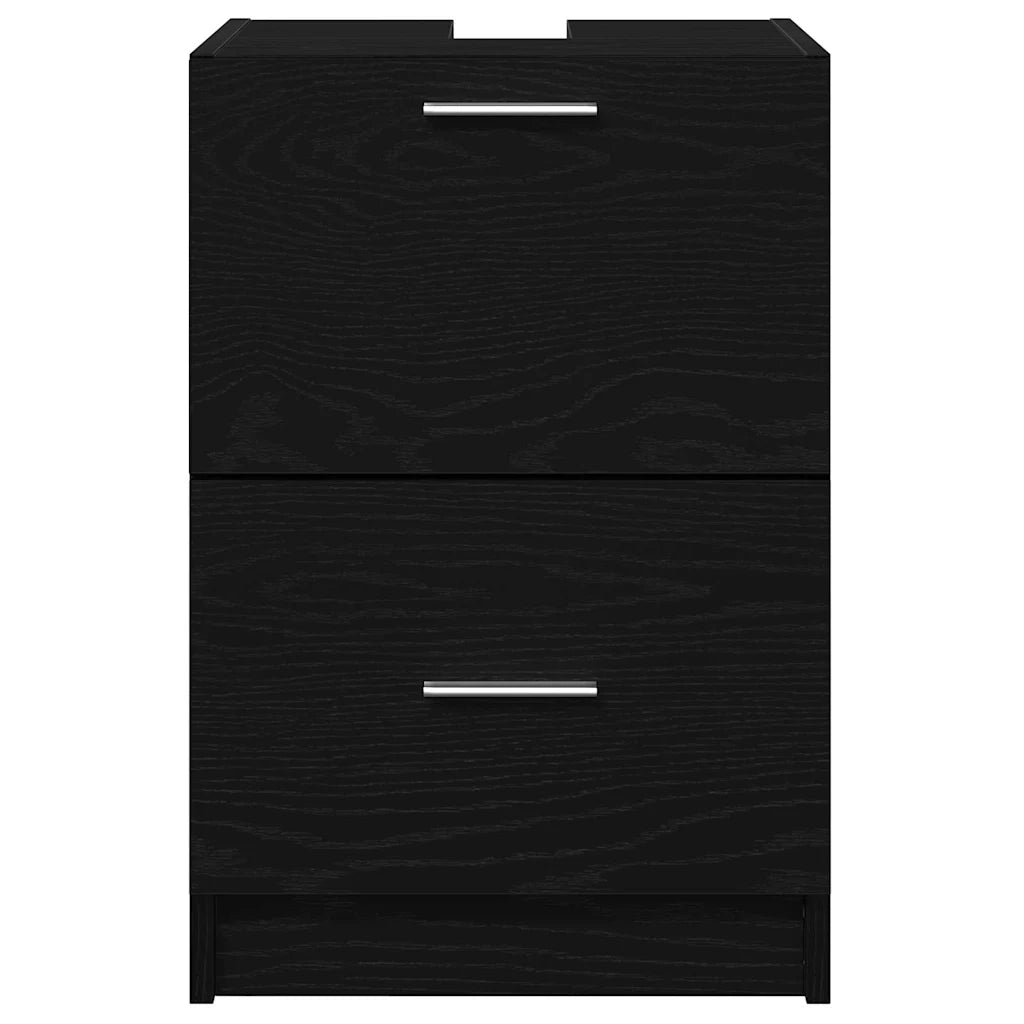 Mobile da Bagno Rovere Nero 40 x 37 x 59 cm Legno multistrato 868814