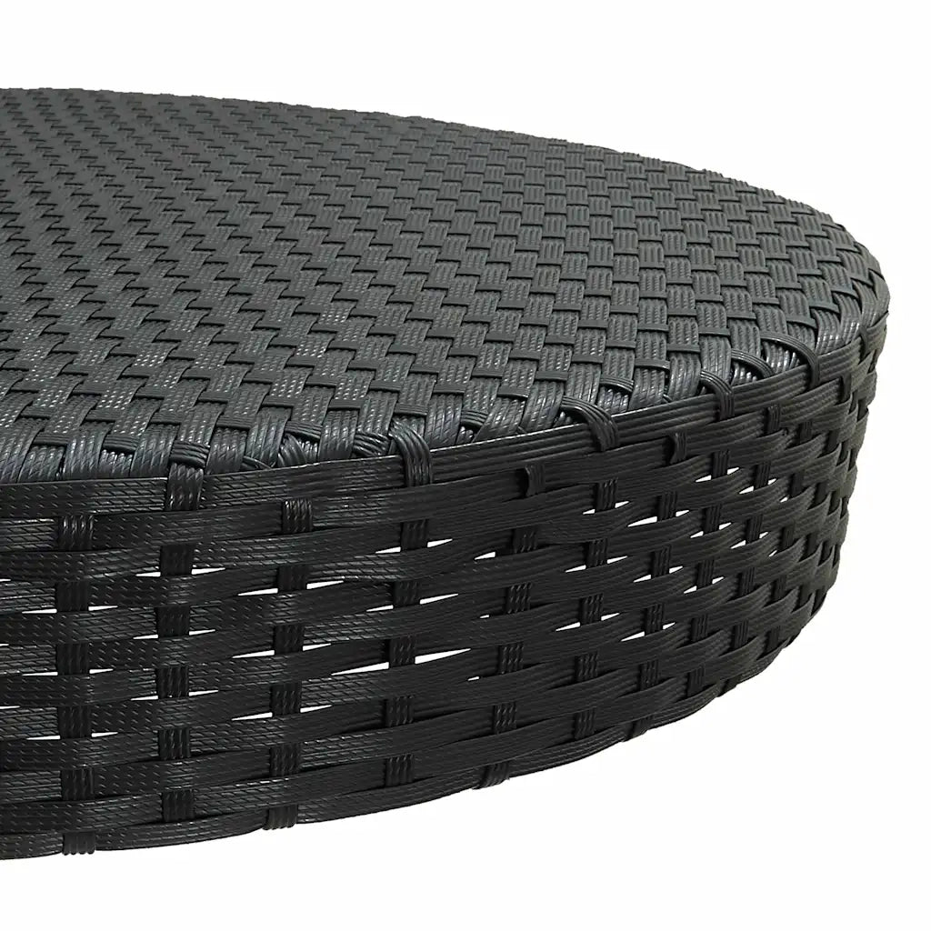 Set Bar da Giardino 5 pz | Set Salotto da Giardino con Cuscini Polyrattan Nero
