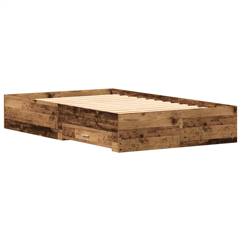 Struttura del letto con cassetto Legno vecchio 120 x 200 cm 3333969