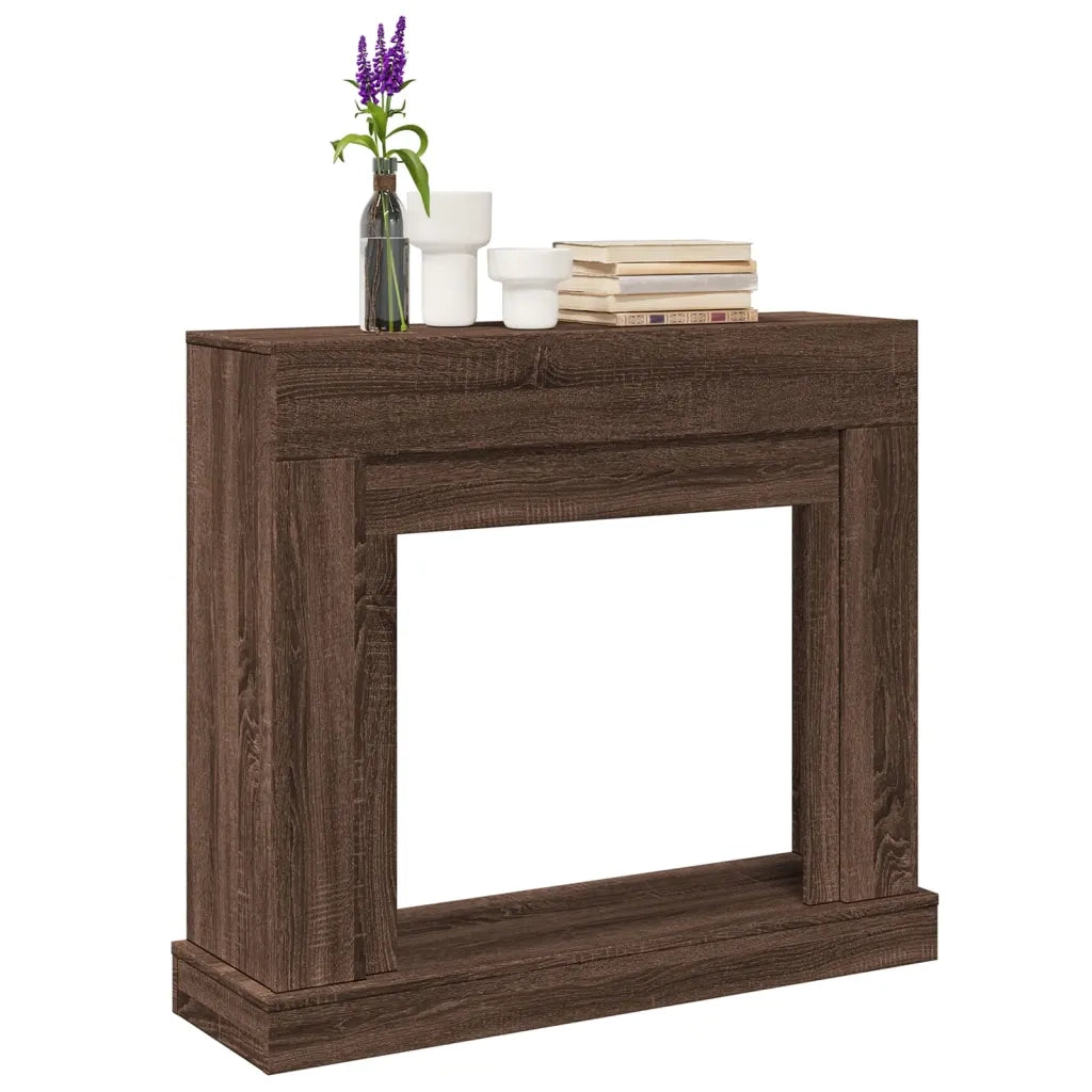 vidaXL Cornice per Camino Rovere Marrone 100x30x87,5 cm in Truciolato