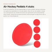 Pedali Hockey aeree 4 pezzi - Materiale resistente ai solletici - Leggero - Adatto per tavoli da gioco - Dimensioni mini/grandi - Sostituzione perfetta - Pedali hockey aeree