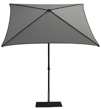 Ombrellone da Giardino 2x2 m Palo Ø38 mm in Alluminio Tessuto Dralon Acrilico Border Grigio