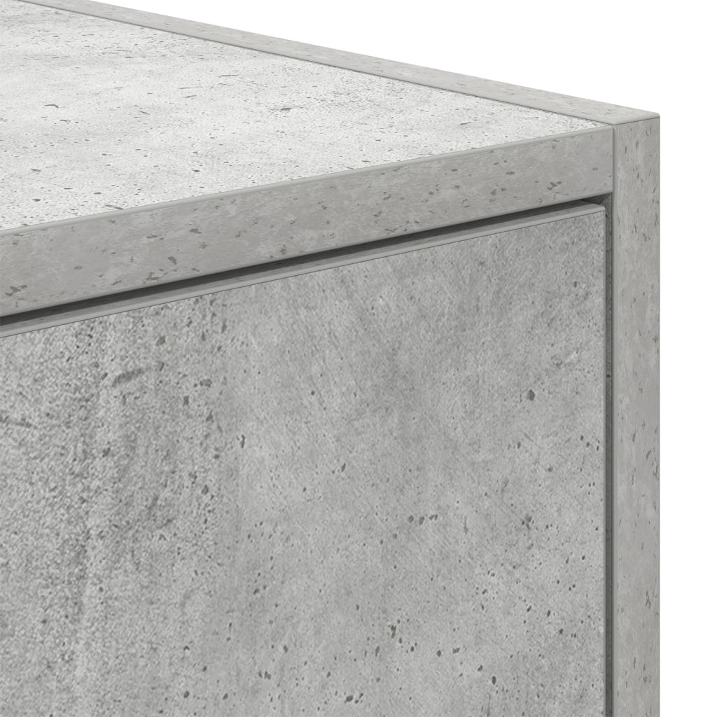 Mobile TV Grigio Cemento 100x31x25,5 cm Legno Ingegnerizzato