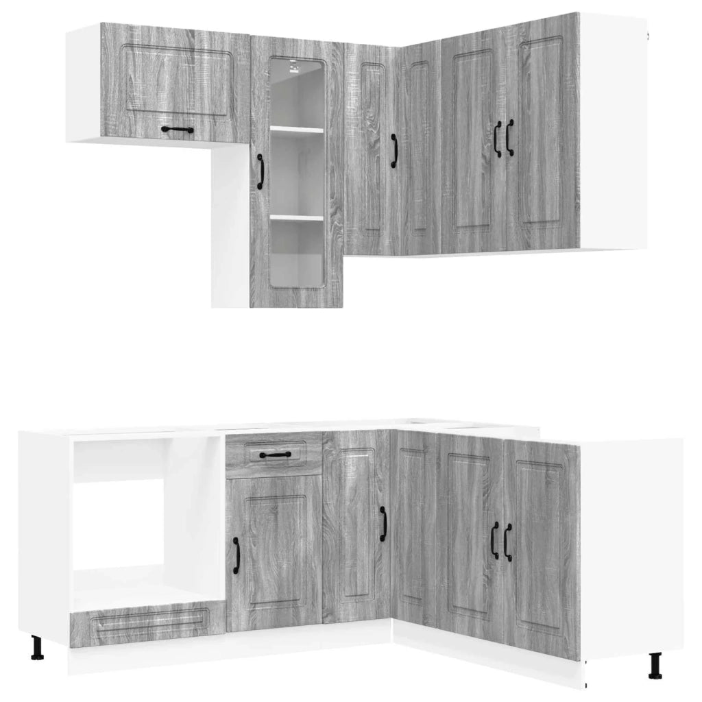 Unità Cucina KALMAR 8 pcs Sonoma grigio Legno ingegnerizzato 3438387