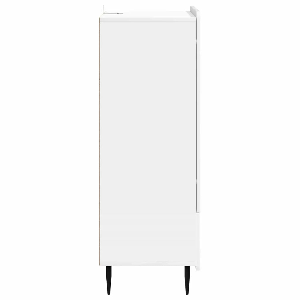Credenza Bianco Lucido 66 x 34,5 x 97 cm Legno ingegnerizzato 894439