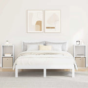 Comodino 2 pcs Bianco 35 x 32 x 68,5 cm Legno multistrato