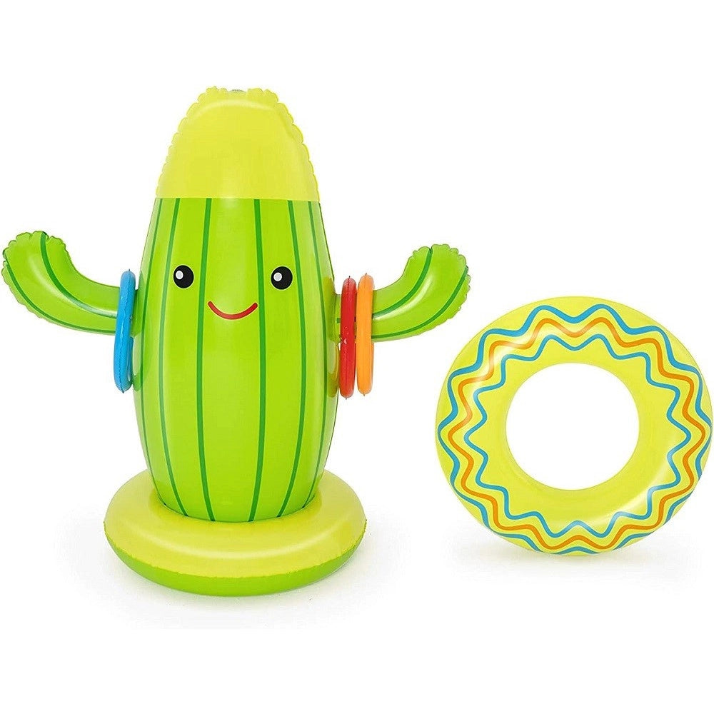 Trade Shop - Gioco Spruzza Acqua A Forma Di Cactus Per Bambini 2 Anni+ 105x60 Cm Estate 52381 -