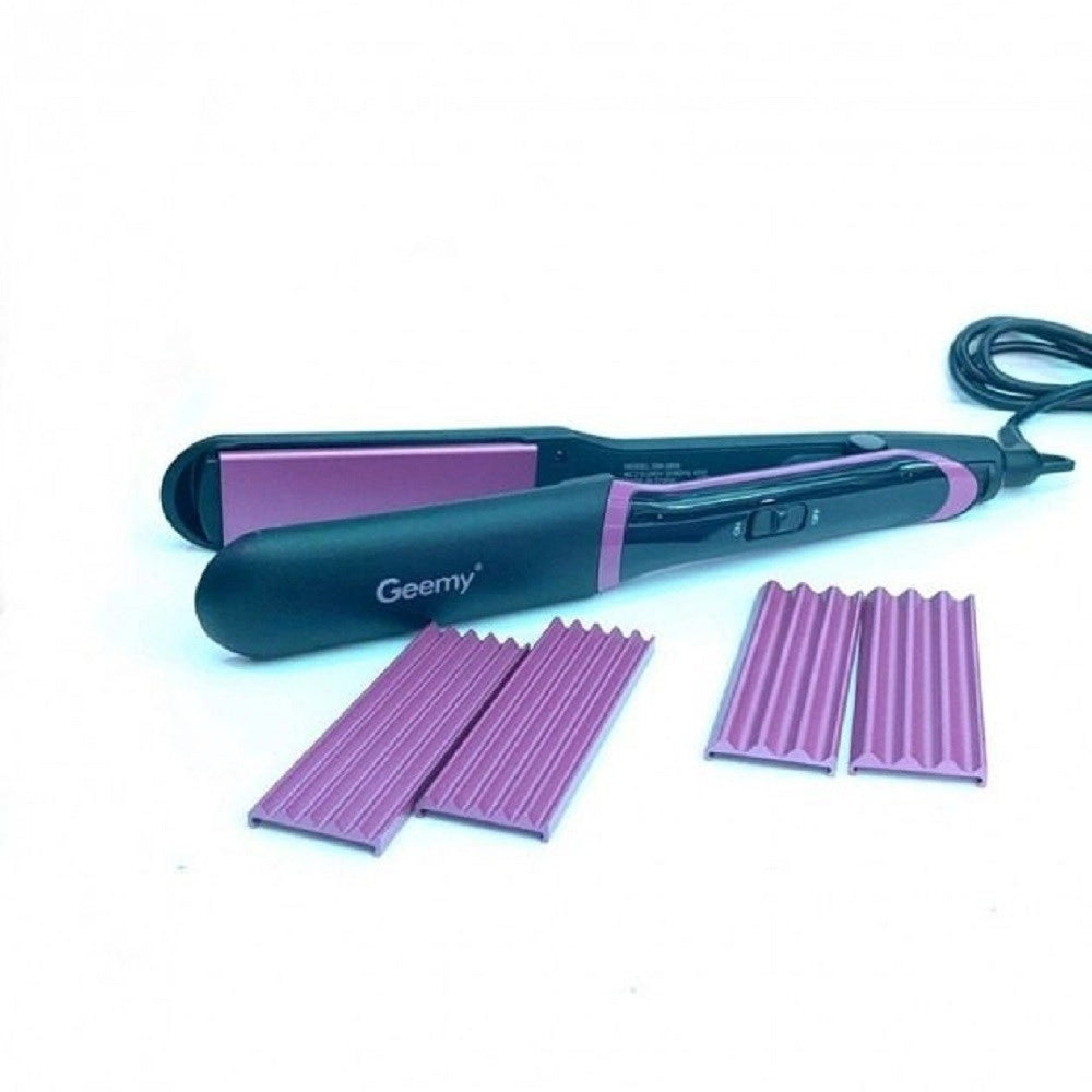 Trade Shop - Piastra Professionale Capelli 3in1 Multistyler Ondulata Ugelli 3 Funzioni Gm2859 -