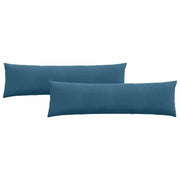 Cuscini da Divano 2 pz | Cuscini per sedie Blu 145 x 40 cm Tessuto in Cords