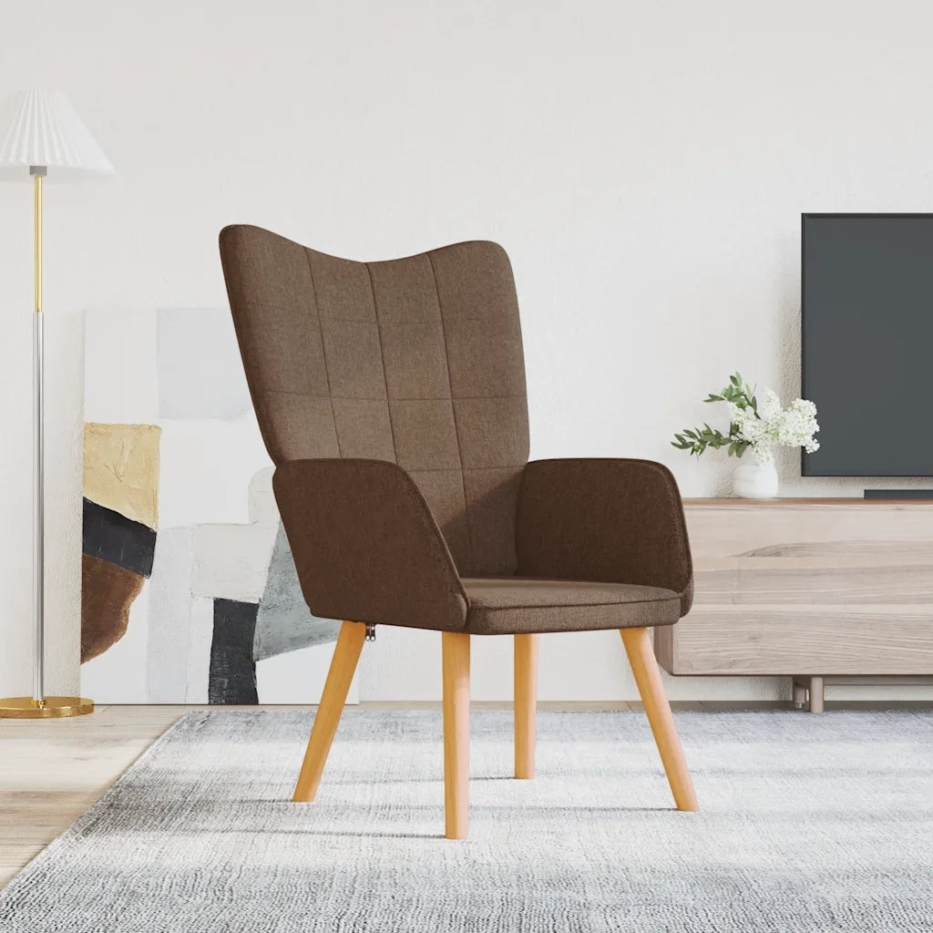 Sedia Relax Marrone in Tessuto 327922
