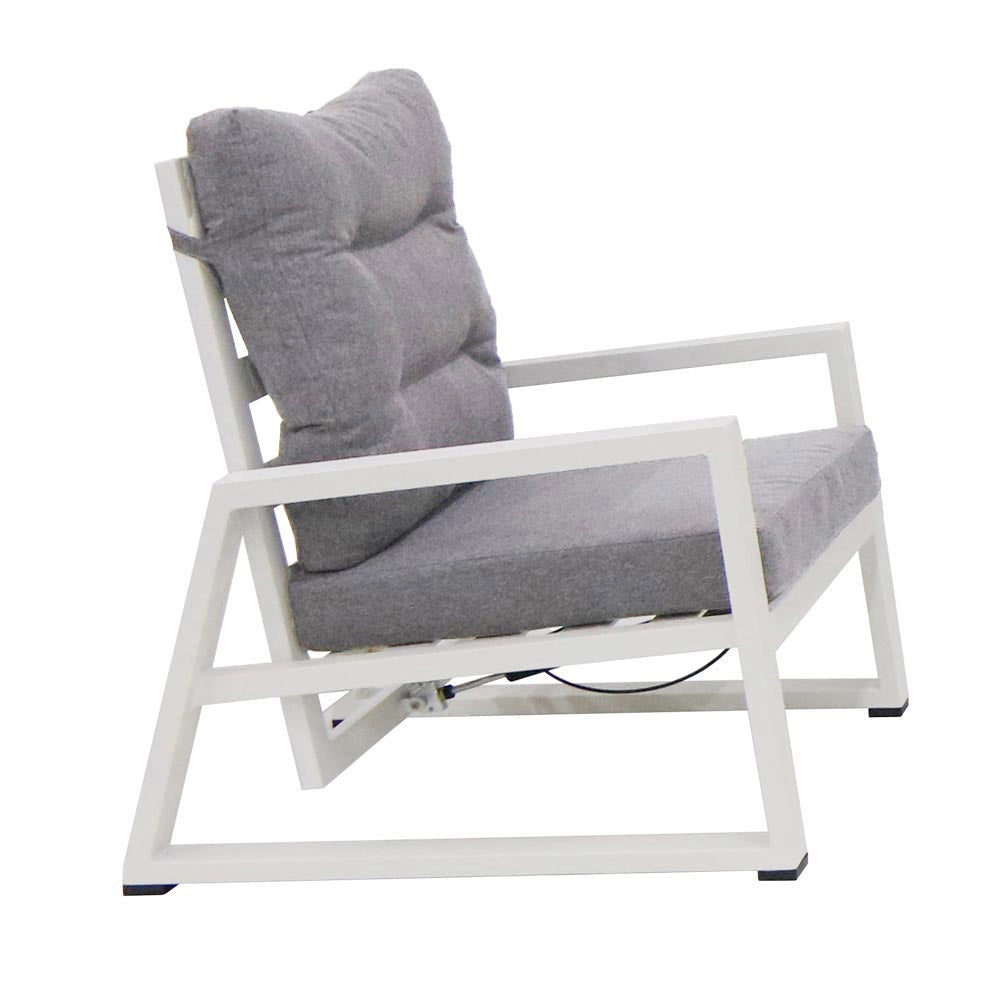 Set Salotto da Giardino Divano 2 Posti 2 Poltrone e Tavolino Mikonos