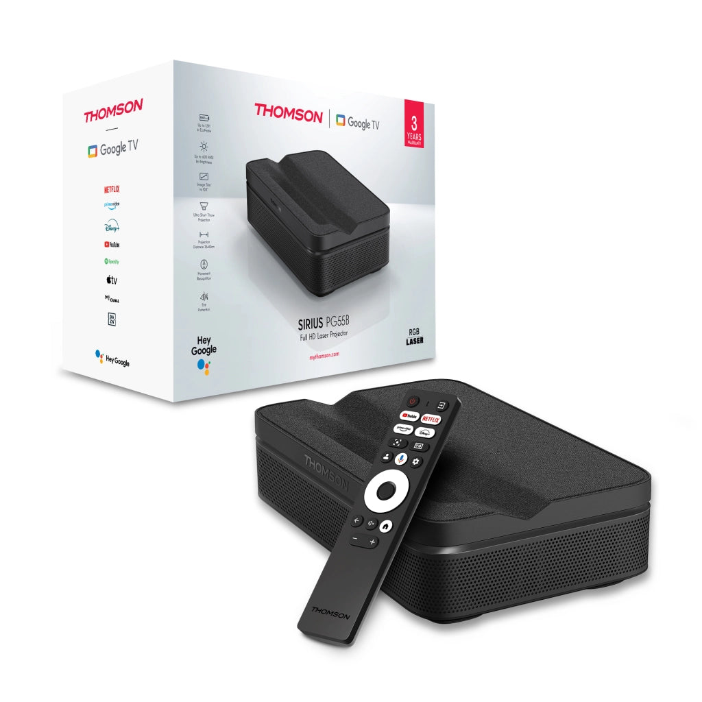 Proiettore thomson portatile smart laser ottica ultra corta wifi 600ni - PG55B