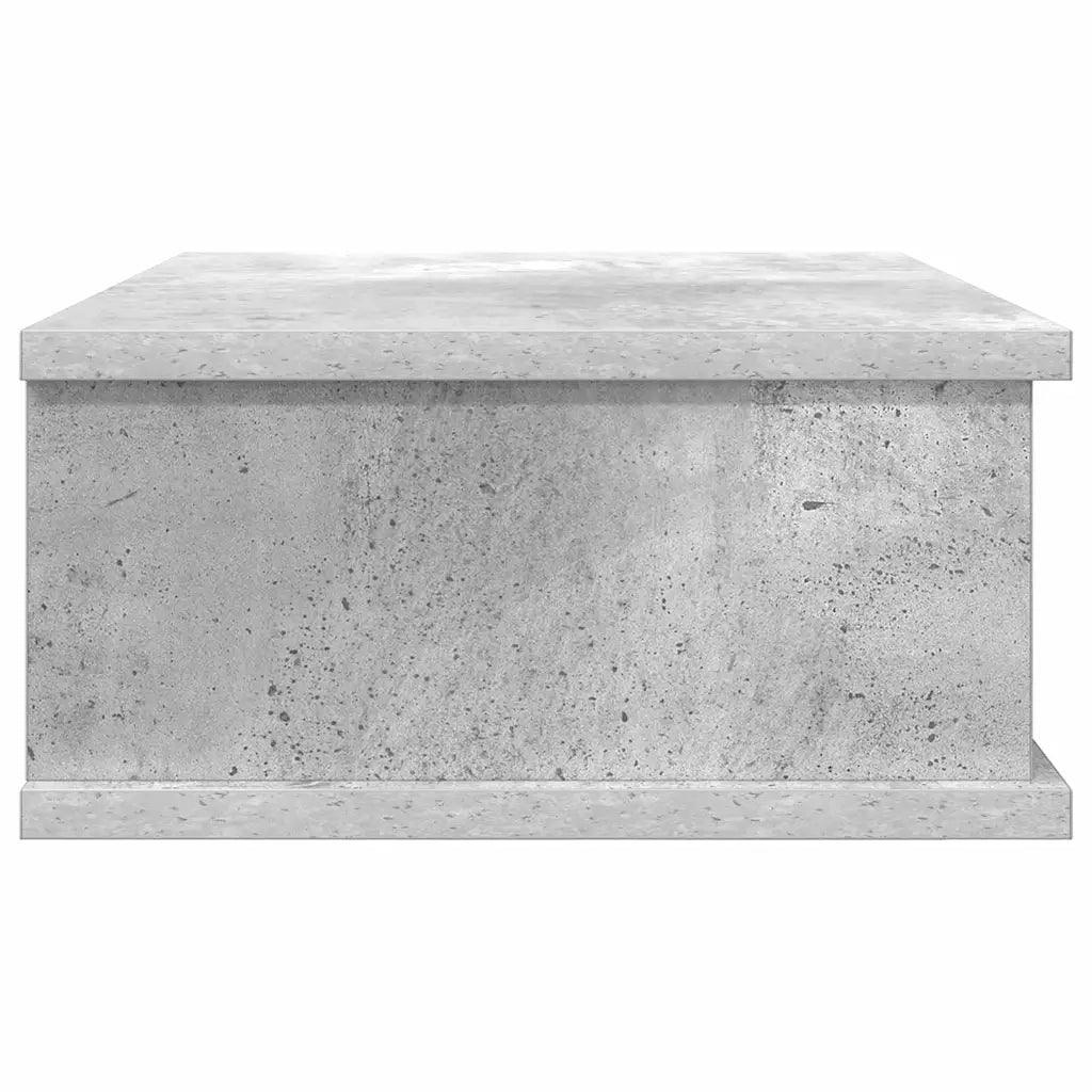 Comodino Grigio cemento 40 x 31 x 15 cm Legno multistrato