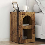 Comodino 2 pz-Set di 2 Tavolino da notte Legno vecchio 29.5 x 35 x 50 cm