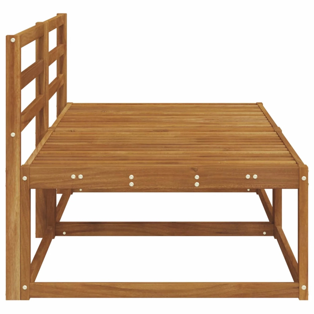 2 Pezzo Divano centrale per esterno-Divano modulare Naturale 158 x 83 x 73 cm