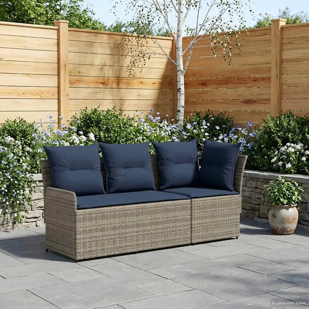 2 pz Divano con braccioli da giardino con divano angolare 42025374