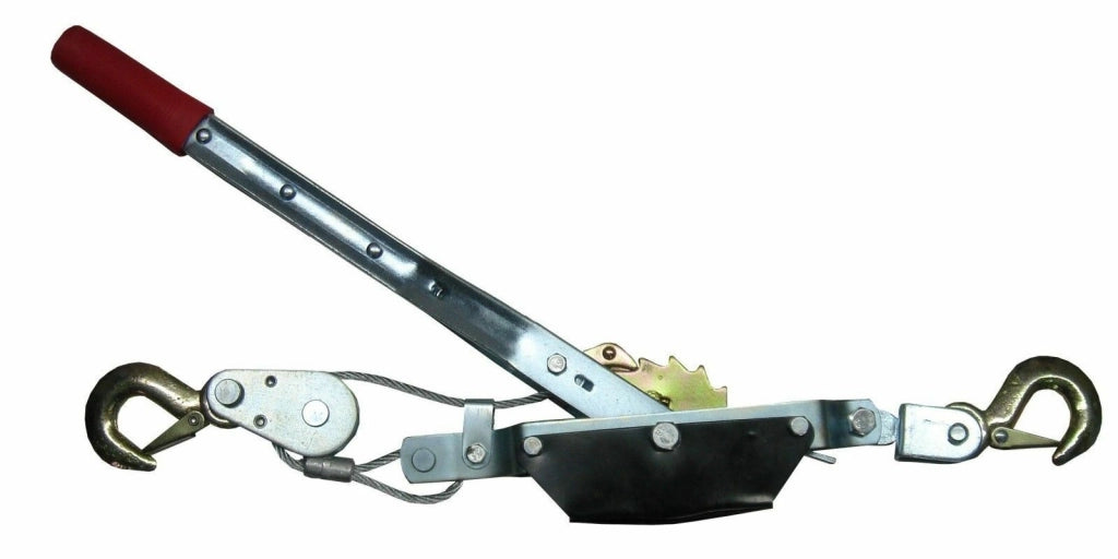 Paranco Verricello Argano Manuale Gancio Traino 4 Ton 4000 KG Fune Cavo Acciaio