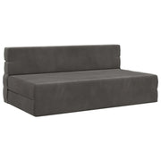 Divano letto | Sof¨¤ letto | Letto singolo Pieghevole Grigio Scuro 152 x 86,5 x 60 cm Tessuto