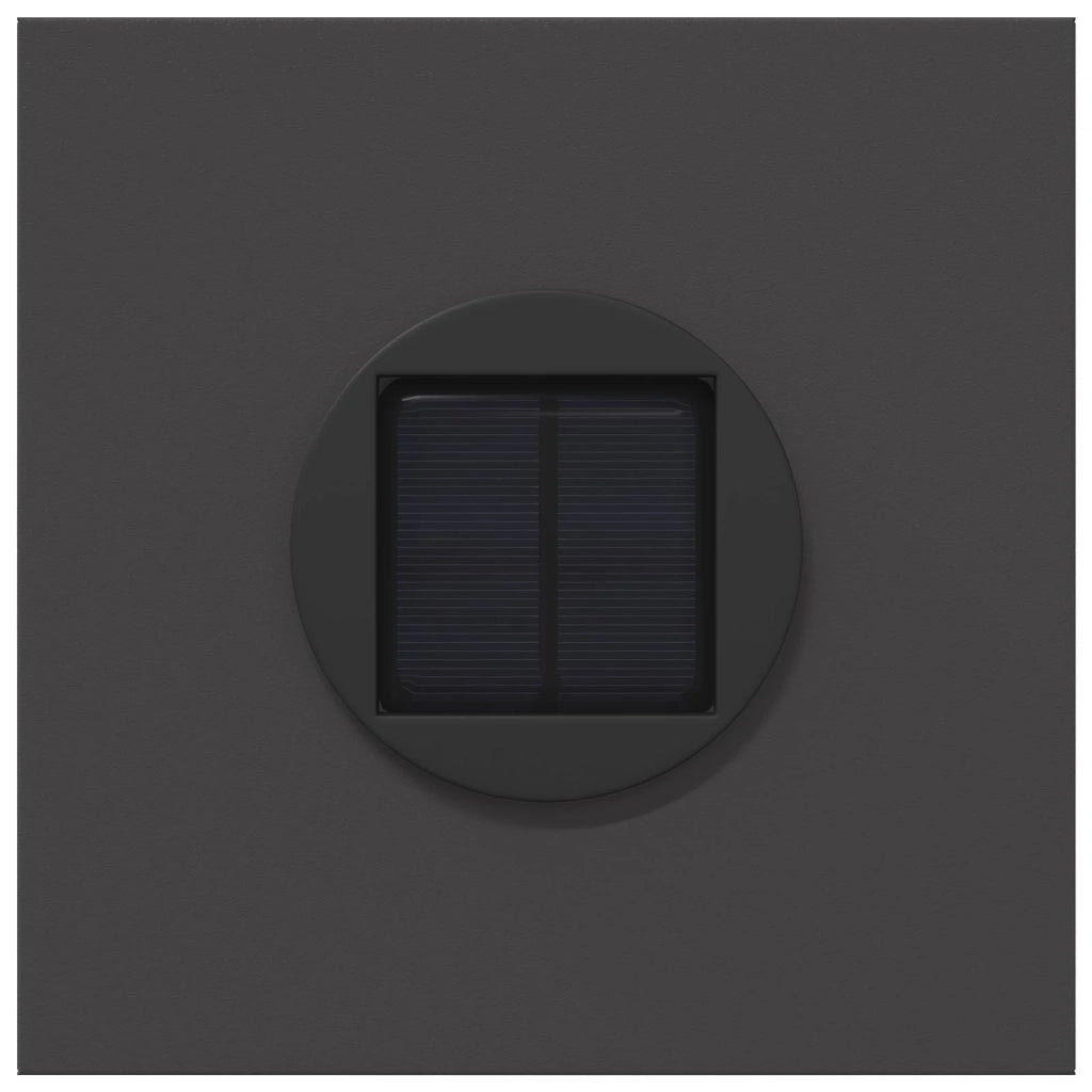 Faro LED solare per sentieri 2 pz Nero CFW6554703