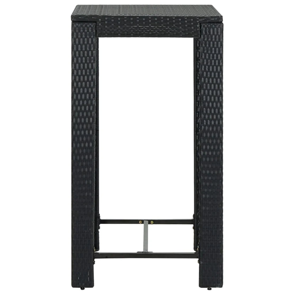 Set da bar da giardino in 3 pezzi con cuscini in polyrattan nero 02_0013368