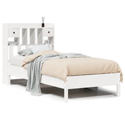 Letto singolo | Letto per adulti | Letto con Libreria senza Materasso 75x190 cm in Legno Pino