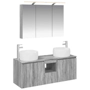 Set di Armadi da Bagno 4 pcs Sonoma grigio Legno ingegnerizzato 3406540