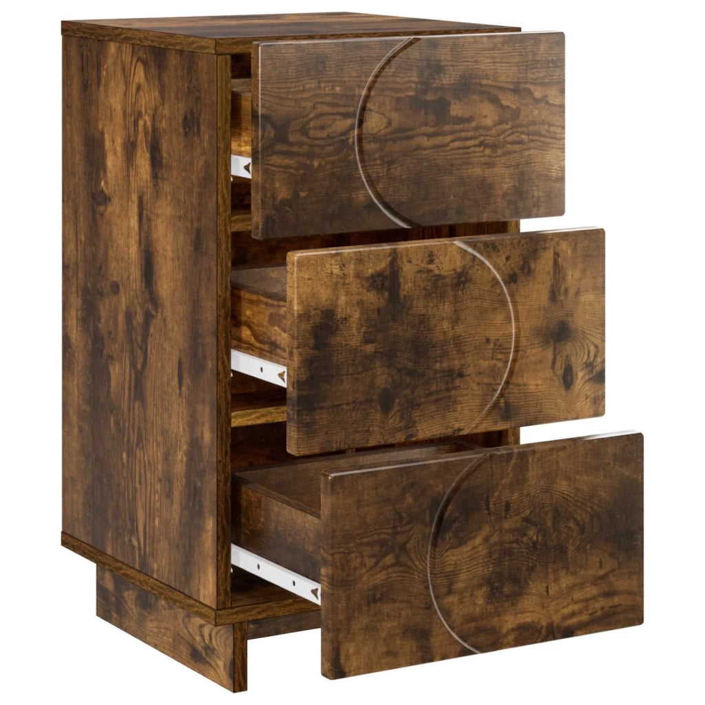 Armadio da Notte Rovere Fumo 33,5 x 34,5 x 60 cm 8011433