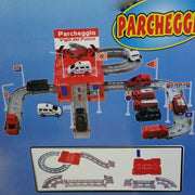 Trade Shop - Parcheggio Vigili Del Fuoco 60 X 55 Cm Da 35 Pezzi Con 3 Macchine Camion -